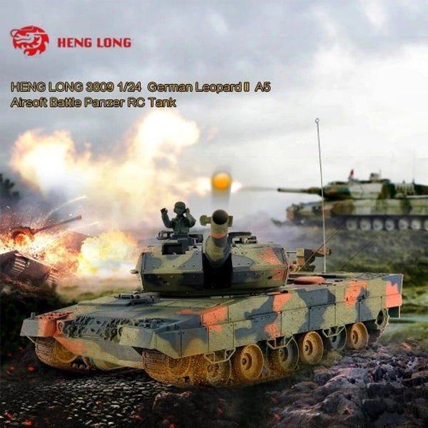 HENG LONG 1/24 German Leopard Ⅱ A5 Airsoft Battle