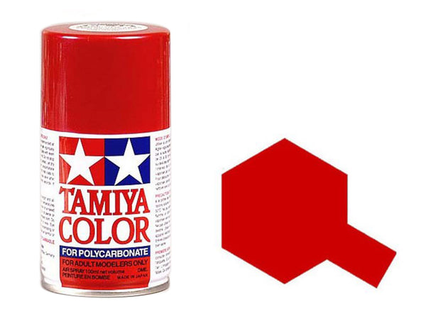Tamiya PS-15 Metallic Red spray paint.