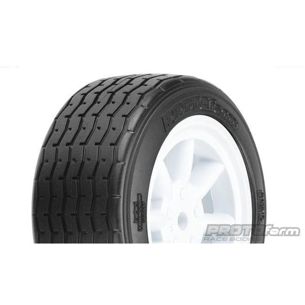 Pro-Line PF VTA Front Tires (26mm) MTD on White Wheels