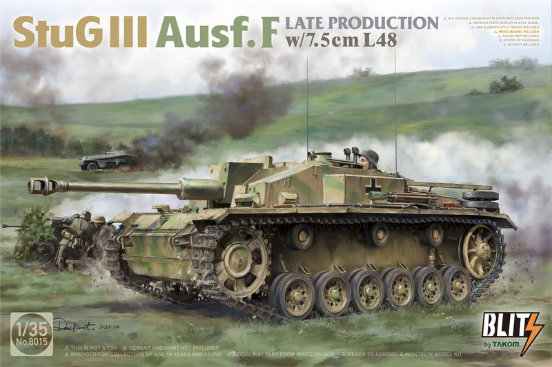 Takom 1/35 StuG III Ausf.F Late Production w/7.5cm L48