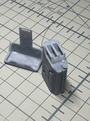 1/16 scale Allied Jerry Can with Vehical mount. Printed by The Veteran Modeler.
