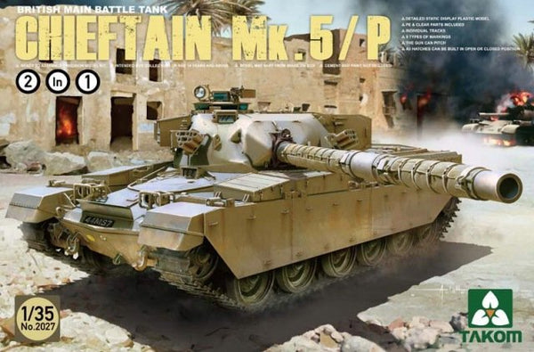 Takom 1/35 British Main Battle Tank Chieftain Mk.5/P 2 in 1