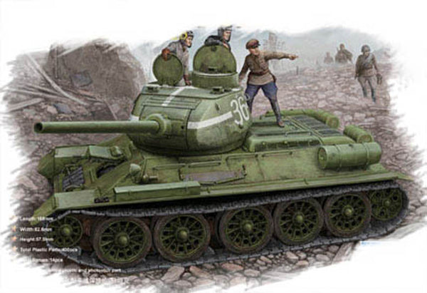 Hobby Boss 1/48 Russian T-34/85 (1944 flattened turret) tank