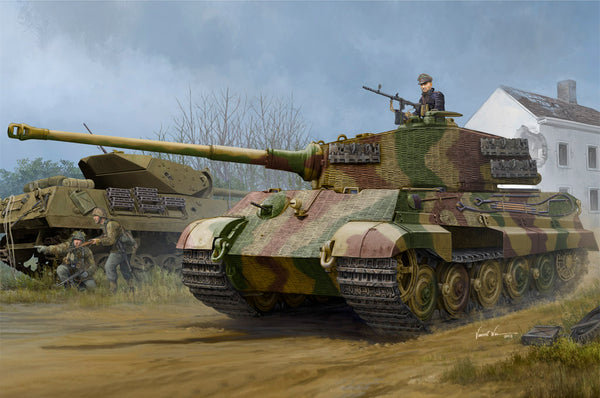 Hobby Boss 1/35 Pz.Kpfw.VI Sd.Kfz.182 Tiger II (Henschel 1944 Production) w/ Zimmerit