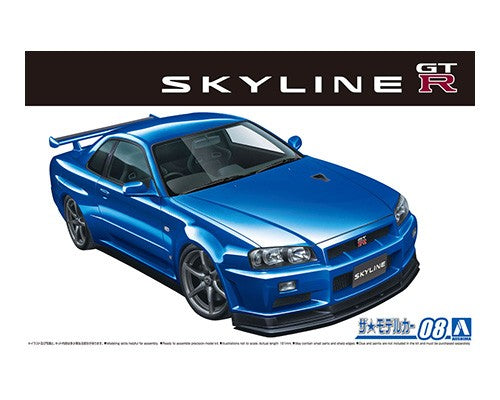 Aoshima 1/24 Nissan BNR34 Skyline GT-R V-spec '02
