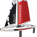 Compass 2 Channel Wind Power Sailboat with 650mm Hull for RG65 Class Competition (791-1) RTR