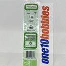 761 “T” .035” (0.88mm) polystyrene White 14” strip (4)