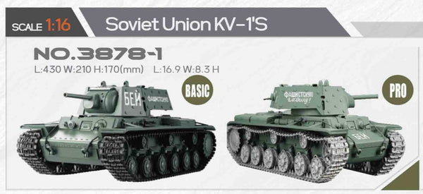 Soviet KV-1s Heavy Heng Long 1/16 Tank 3878-1