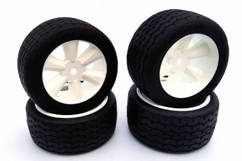 G-Spec VTA Tires (Set of 4) Pre glued, White wheel