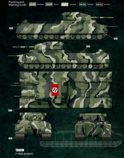 Takom 1/144 Landkreuzer P1000 Ratte & Panzer VIII Maus