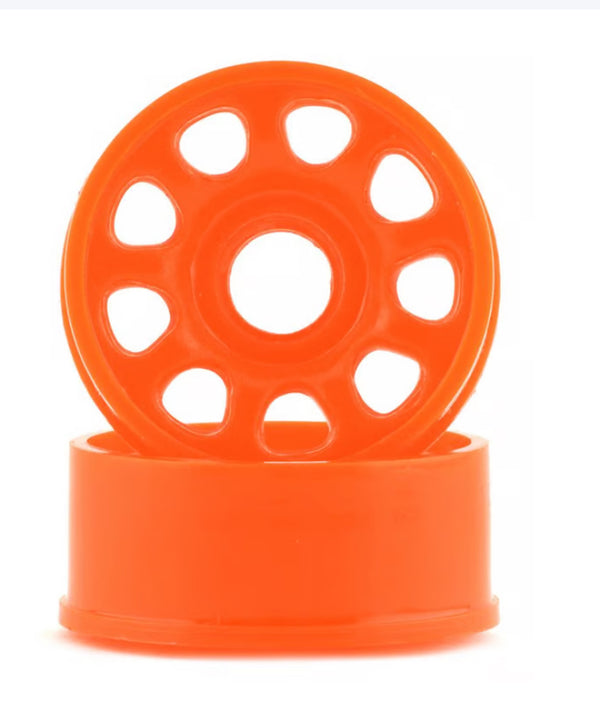 NEXX Racing Mini-Z 2WD 9 Spoke Front Rim (2) (Neon Orange) (3mm Offset)