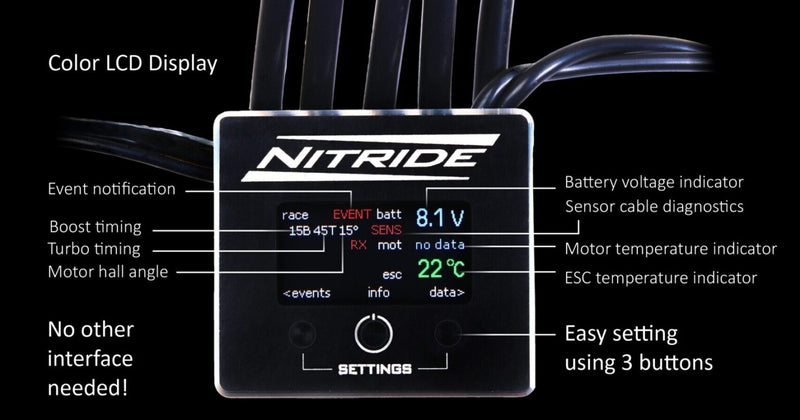 Elceram Nitride 1/10 LED Brushless ESC