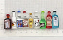1/10 scale miniature alcohol bottles. 2 bottles per bag.