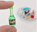1/10 scale miniature alcohol bottles. 2 bottles per bag.
