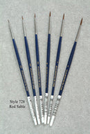 Style 728 Atlas Red Sable Paint Brush