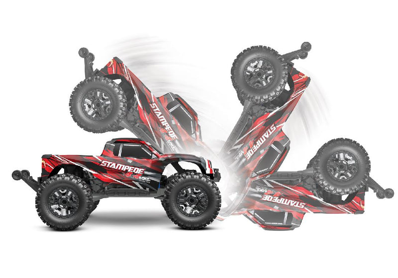 Traxxas Stampede 4X4 VXL 1/10 Scale 4WD Brushless Electric Monster Truck Model 90376-4 Ships free across Canada 🇨🇦