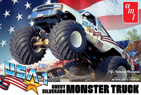 AMT USA-1 Chevy Silverado Monster Truck 1/25 Model Kit (Level 2)