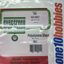 9901 Red Sheet .010” thick Transparent Polystyrene Sheet. 6x12” (2)