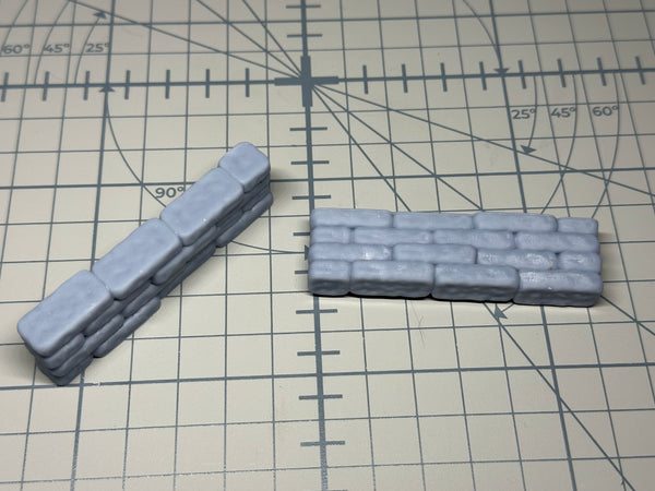 1/32 Low Wall sections x2 printed by The Veteran Modeler