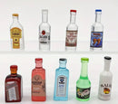 1/10 scale miniature alcohol bottles. 2 bottles per bag.