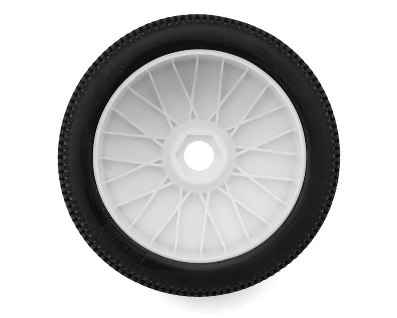 Pro-Motion MIG 1/8 Buggy Pre-Mount Tires (White) (2) (Soft - Long Wear) 9050-SLW-W