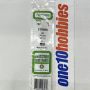 757 Z-Channel .250 (6.3mm) Polystyrene Strips 14” (2)