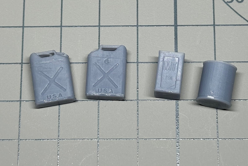 1/32 Fuel Can set of 4 printed by The Veteran Modeler