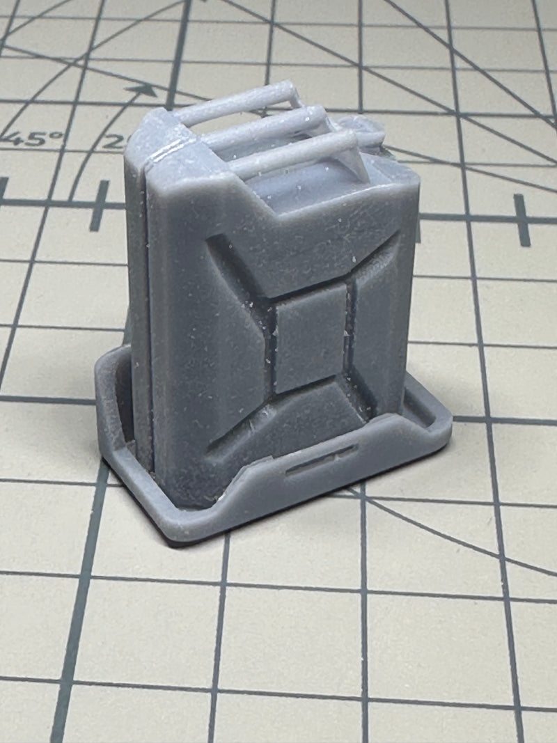 1/16 scale Allied Jerry Can with Vehical mount. Printed by The Veteran Modeler.