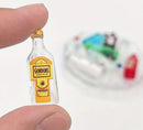 1/10 scale miniature alcohol bottles. 2 bottles per bag.