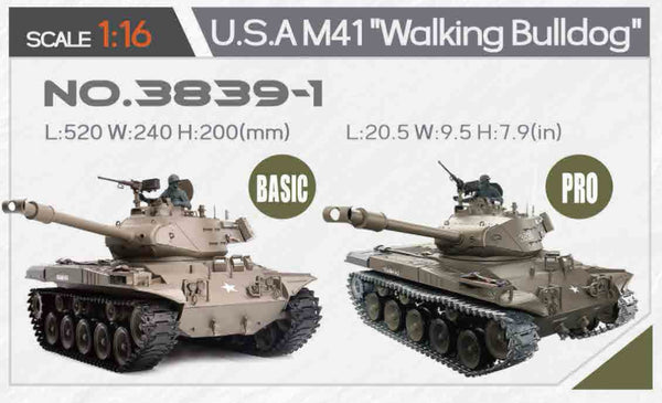 USA M41 Walker bulldog. Heng Long 1/16 Tank 3839