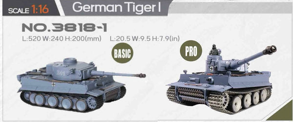 German Tiger 1 Heng Long 1/16 Tank 3818-1