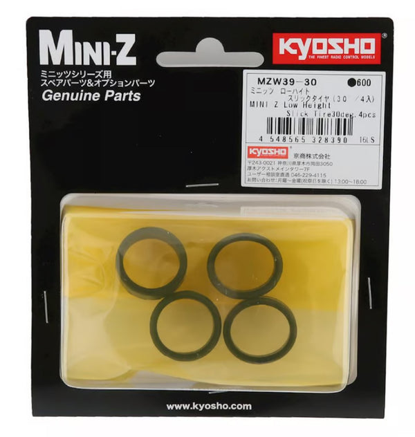 Kyosho Mini-Z Low Height Slick Tires (4) (30 Deg)