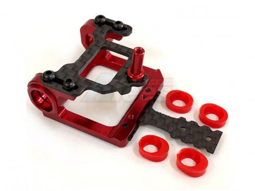 NEXX Racing Precision CNC 7075 Square Motor Mount For kyosho Mini-z 98-102 LM (Red)