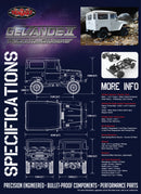 RC4WD Gelande II 1/10 Scale Truck Kit w/Cruiser Body Set RC4ZK0051