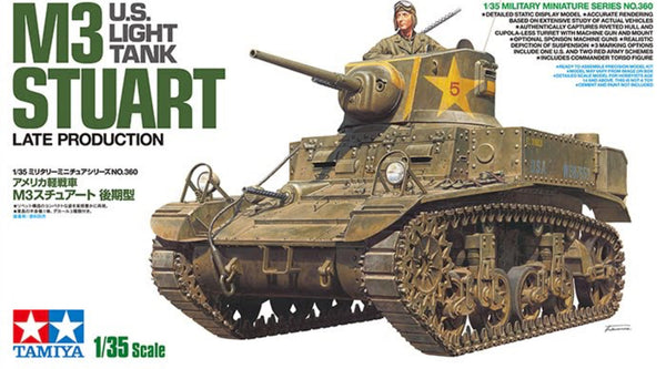 Tamiya US Light Tank M3 Stuart Late Production 35360