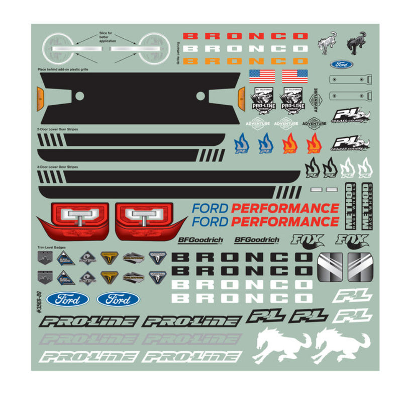 Proline 1/10 2021 Ford Bronco Clear Body Set 12.3" Wheelbase: Crawlers