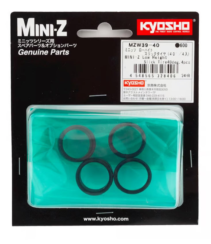 Kyosho Mini-Z Low Height Slick Tires (4) (40 Deg)