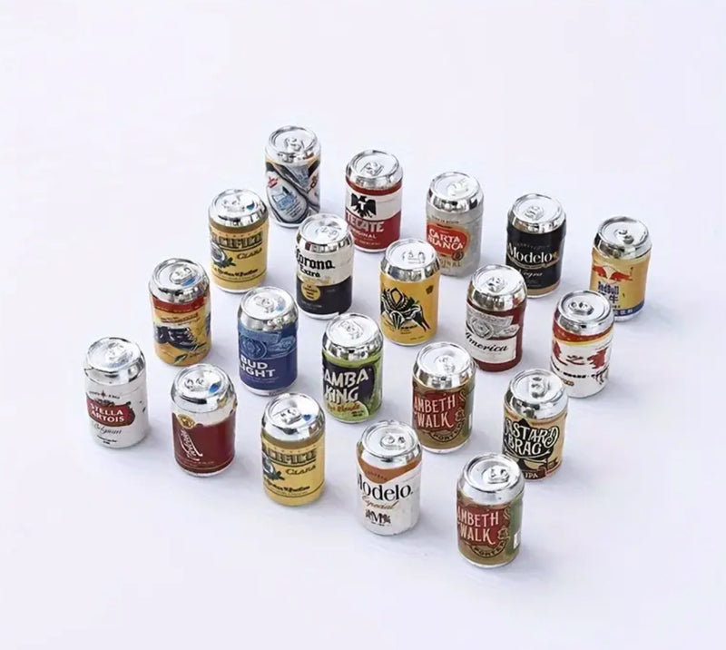 1/6 scale Beer cans. X3 in each random