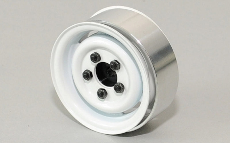 RC4WD 1.55" Landies Vintage Stamped Steel Beadlock Wheels(White)