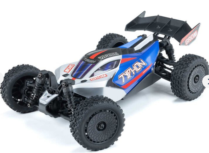 Arrma TYPHON GROM 4x4 SMART Small Scale Buggy Blue/Silver