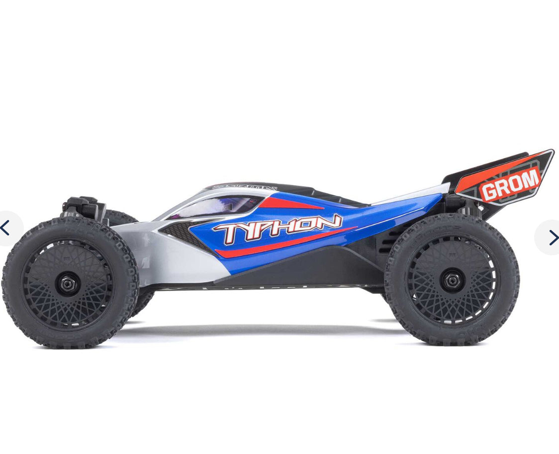 Arrma TYPHON GROM 4x4 SMART Small Scale Buggy Blue/Silver