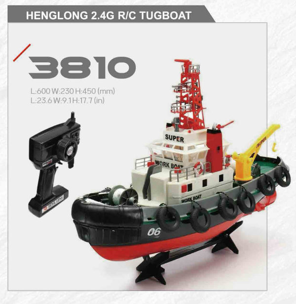Heng long RC Tugboat 2.4G Super Work Boat RTR