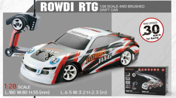 Rc Pro 1/28 Drift Car Rowdi RTG