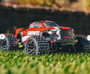 Arrma 1/18 GRANITE GROM MEGA 380 Brushed 4X4 Monster Truck RTR with Battery & Charger, Red
