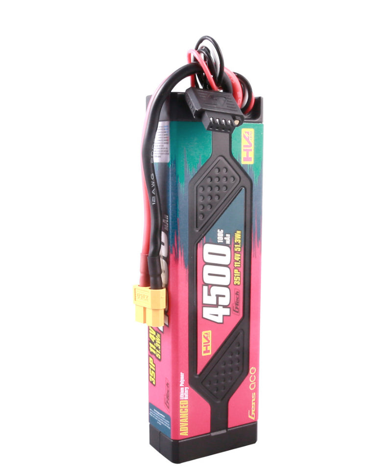 Gens Ace - 1743 - G-Tech Advanced 4500mAh 11.4V 100C 3S1P HardCase LiPo Battery Pack With XT60 Plug