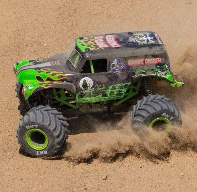 Losi 1/18 Mini LMT 4X4 Brushed Monster Truck RTR, Grave Digger