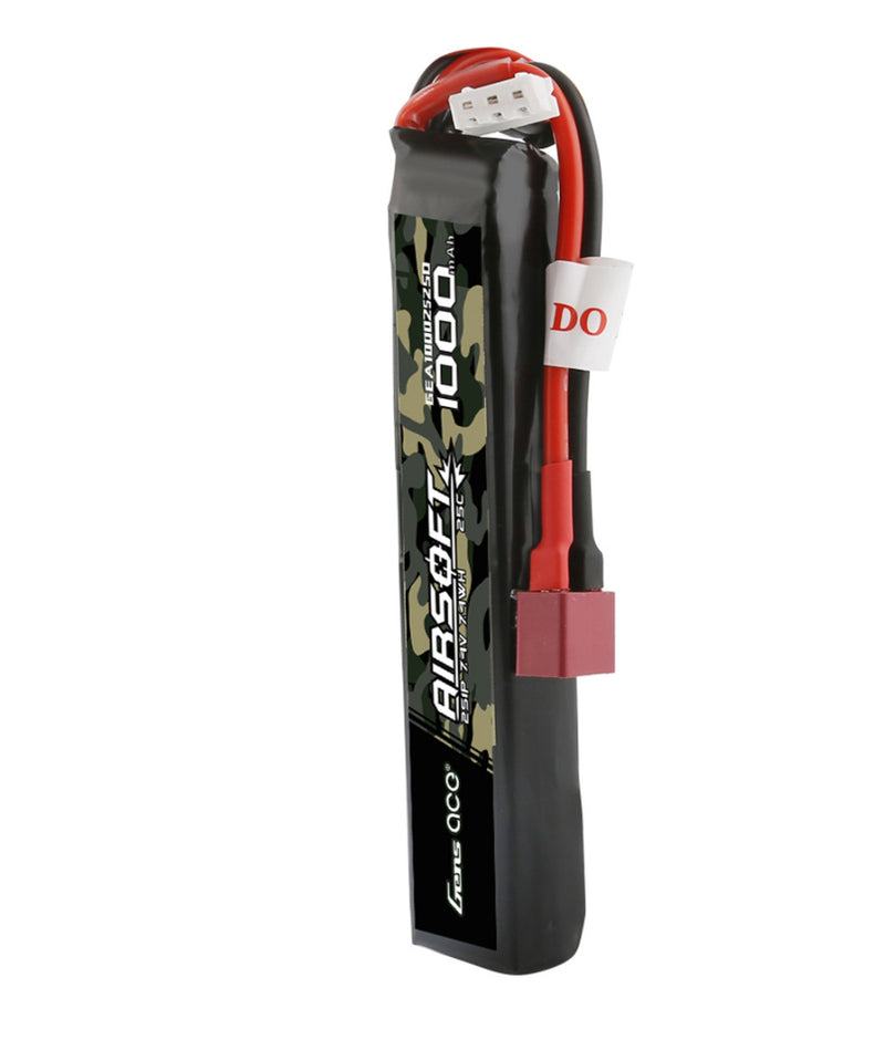 Gens Ace Airsoft 1000mAh 7.4V 25C Deans Plug