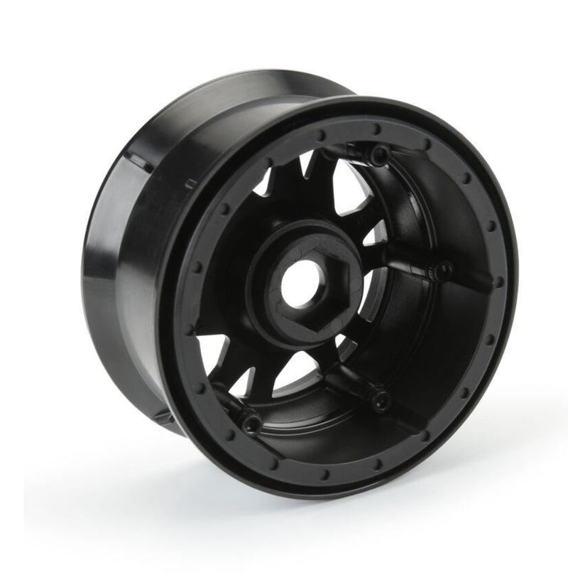 Proline 1/10 Impulse F/R 2.2" 12mm Crawler Wheels (2) Black