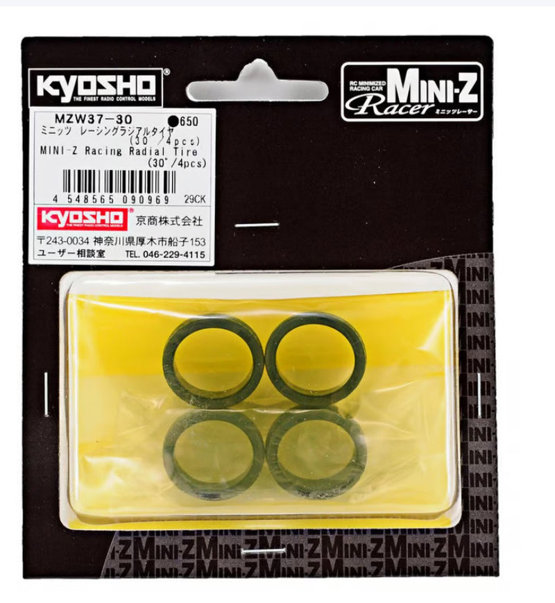 Kyosho Mini-Z 8.5mm Racing Radial Tire (4) (30 Shore)