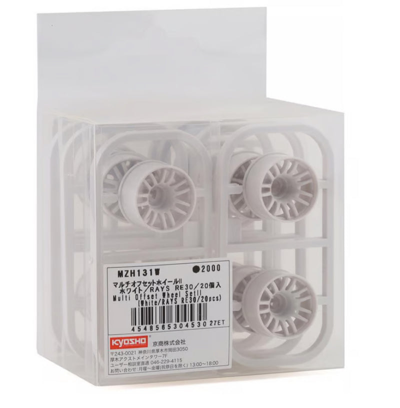 Kyosho Mini-Z 2WD Rays RE30 Multi Offset Wheel Set II (White) (20)